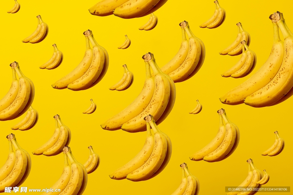 香蕉水果背景 