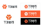 T3出行logo全套