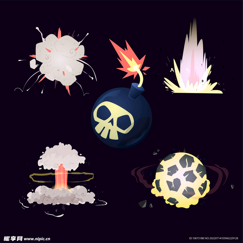 漫画爆炸效果 