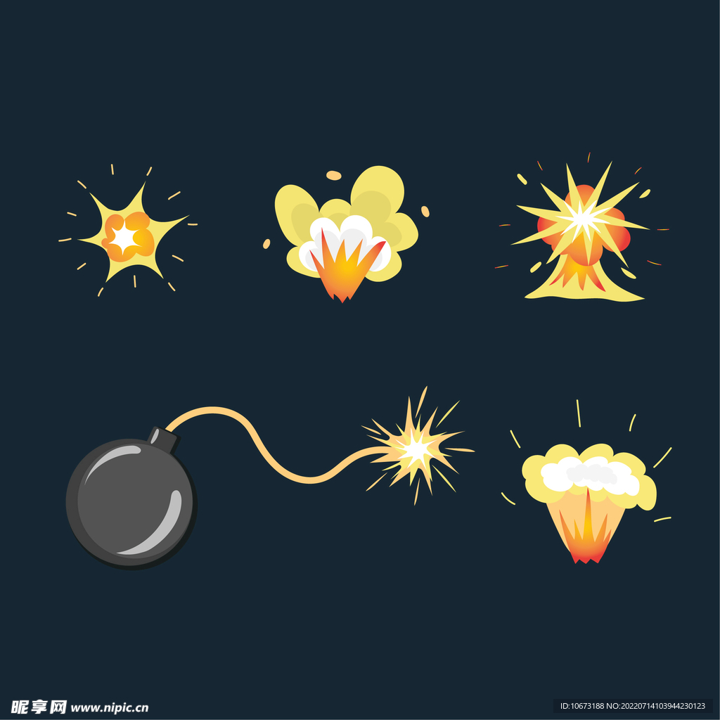 漫画爆炸效果 