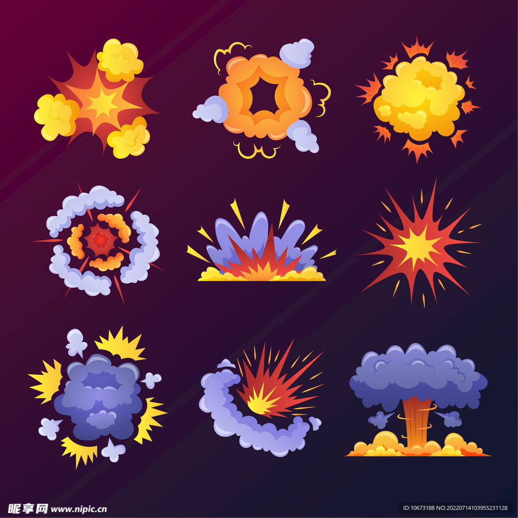 漫画爆炸效果 