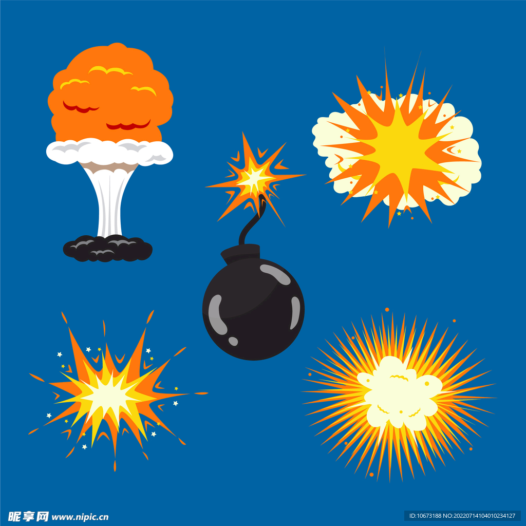 漫画爆炸效果 