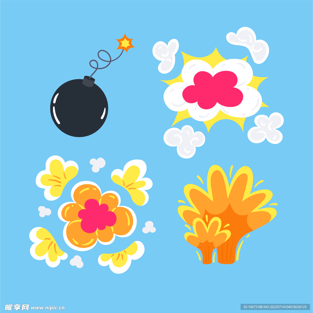 漫画爆炸效果 