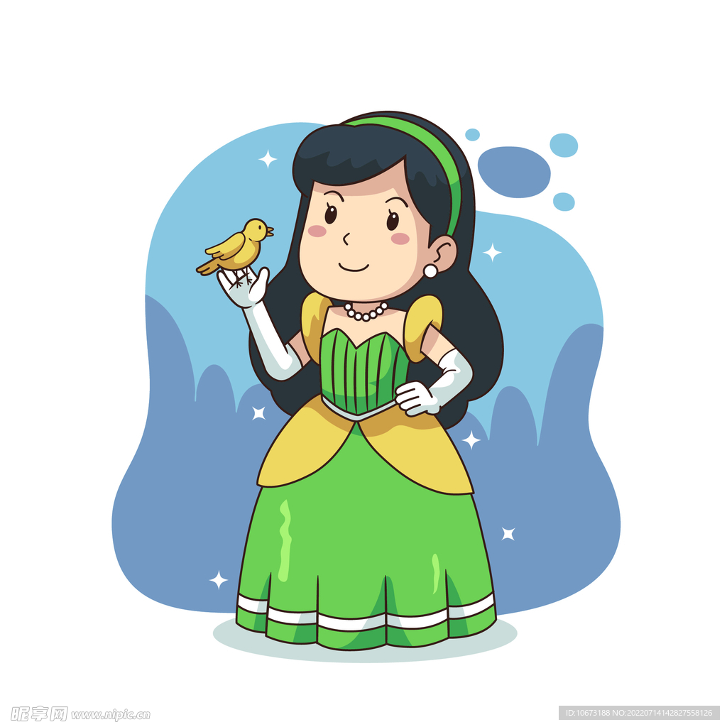 公主设计图__卡通设计_广告设计_设计图库_昵图网