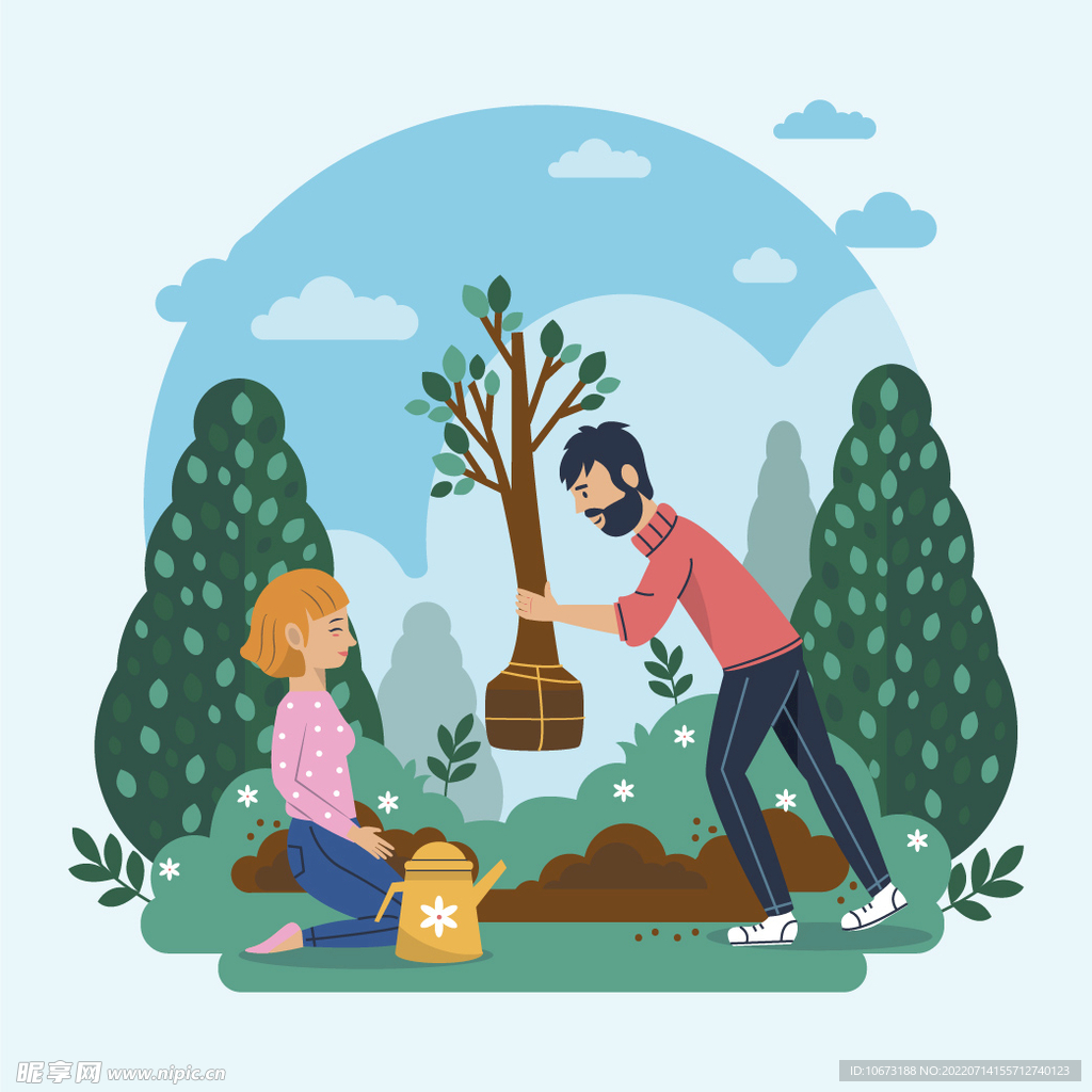植树 