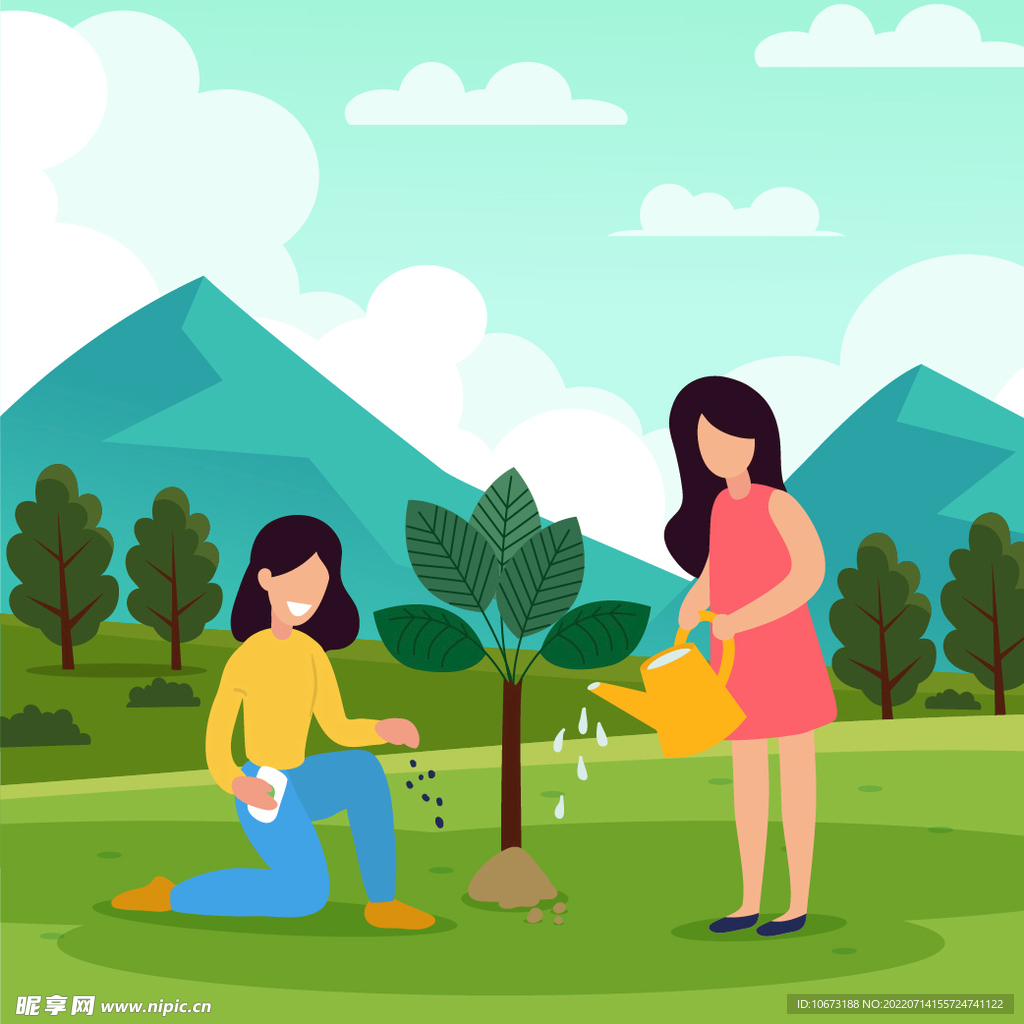 植树 