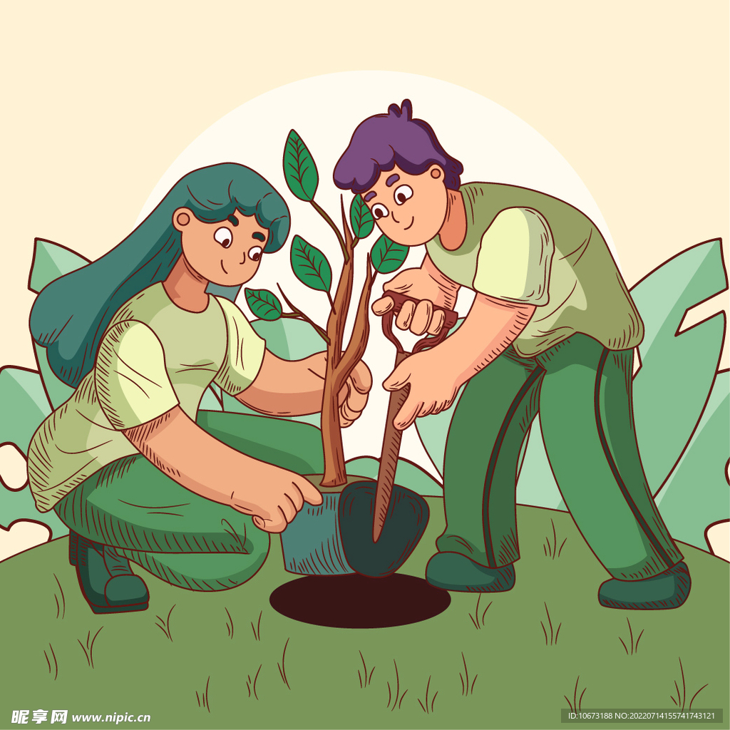栽种树木