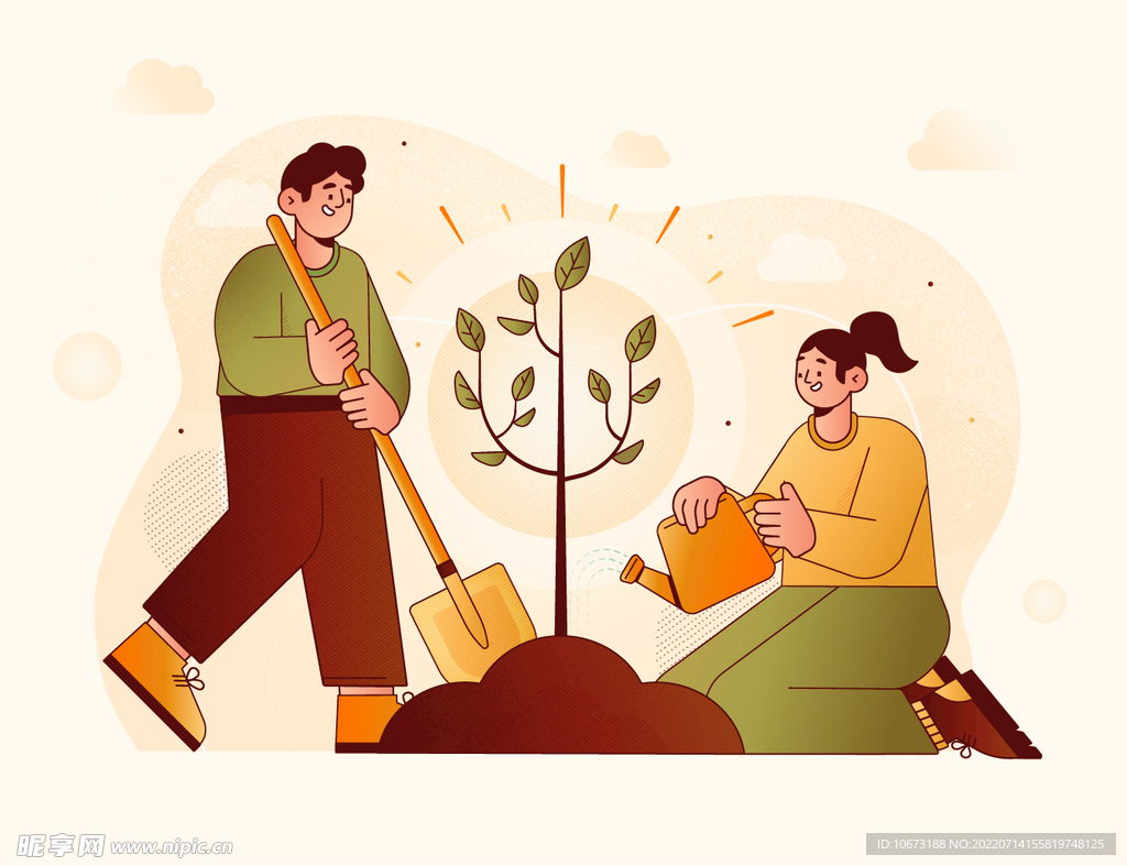 栽种树木