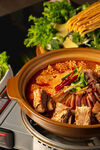 火锅 涮牛肉 美食 青菜 中餐