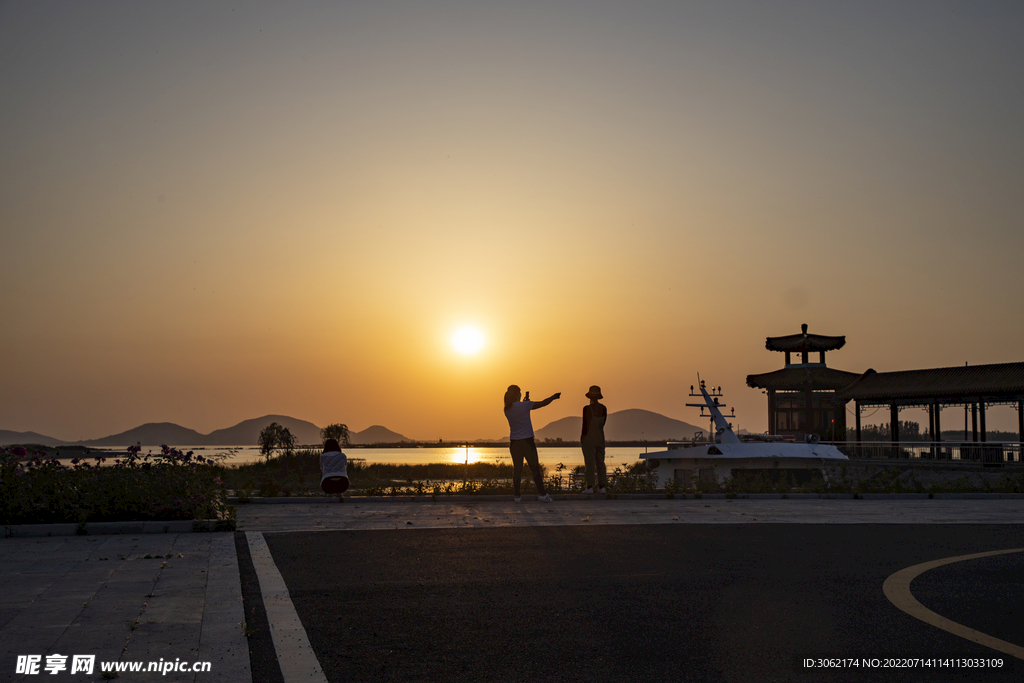 东平湖日落