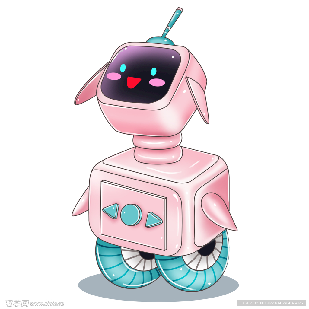 粉色机器人