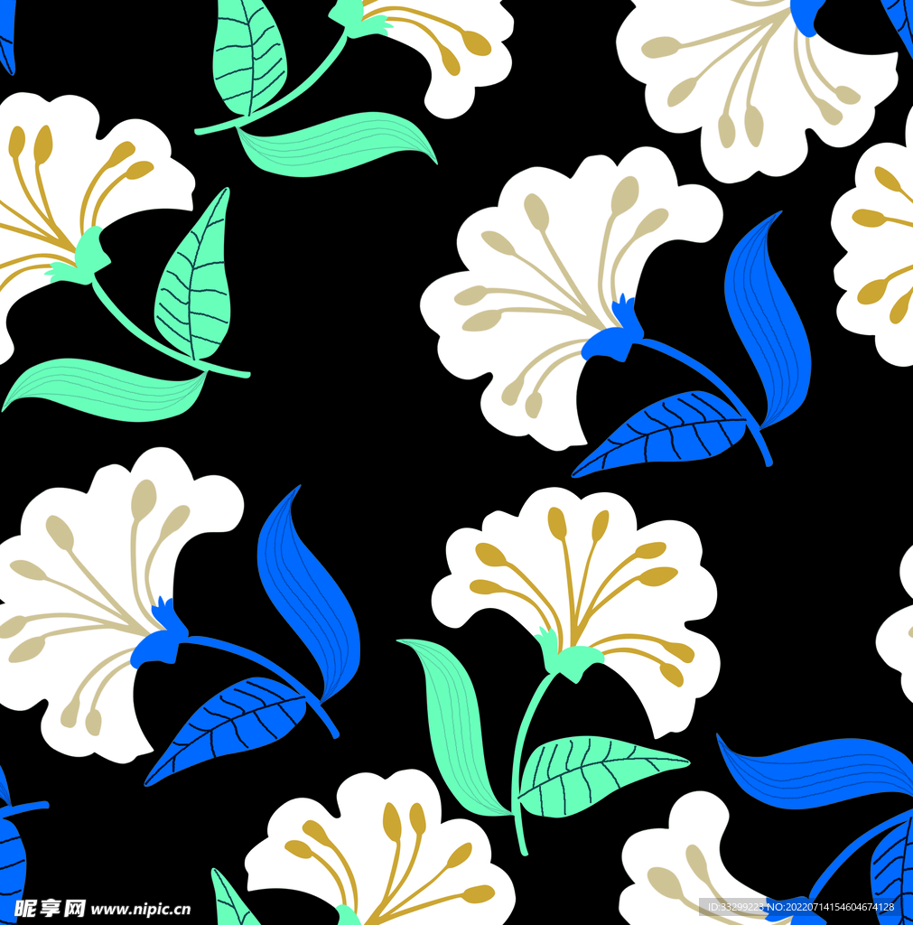 蓝花