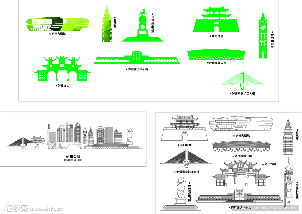泸州城市剪影