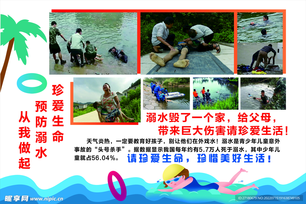 暑期防溺水宣传栏