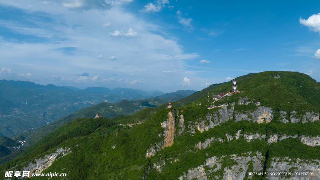 云台峰巫溪航拍美景