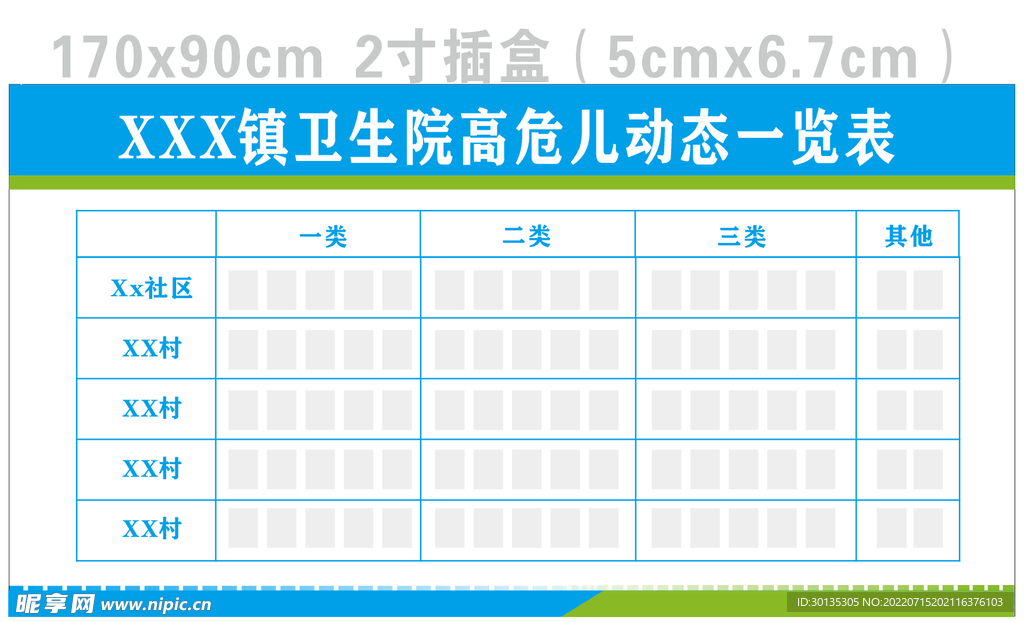 高危儿动态一览表