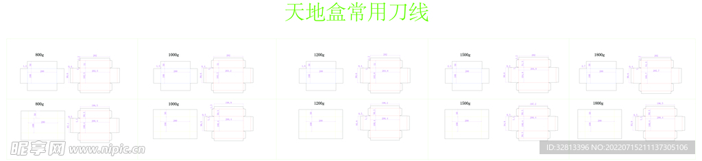 天地盒常用刀线