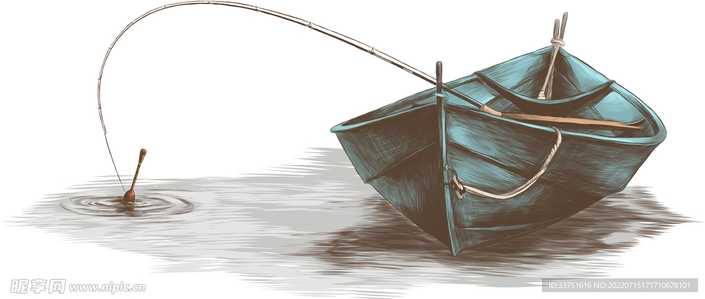 小船插画