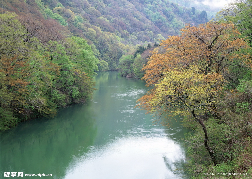 山涧溪流         