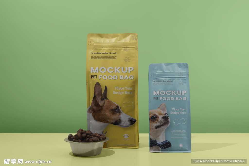 宠物食品袋装猫粮狗粮样机 
