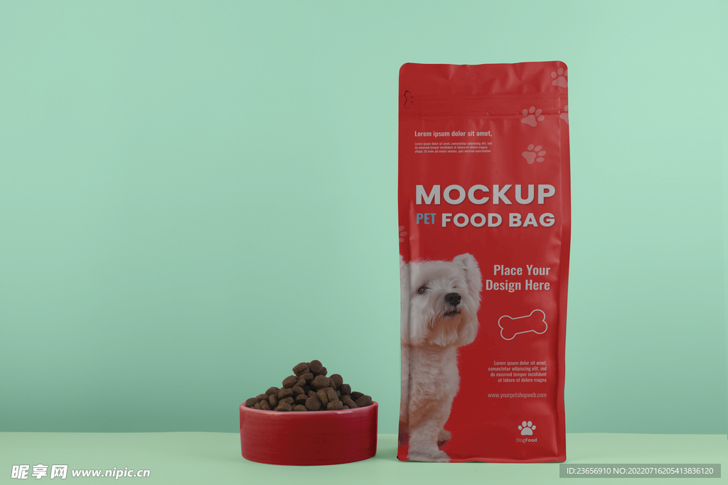 宠物食品袋装猫粮狗粮样机 