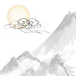 国风中式水墨画 