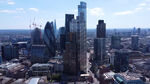 4k伦敦金融城摩天大楼航拍