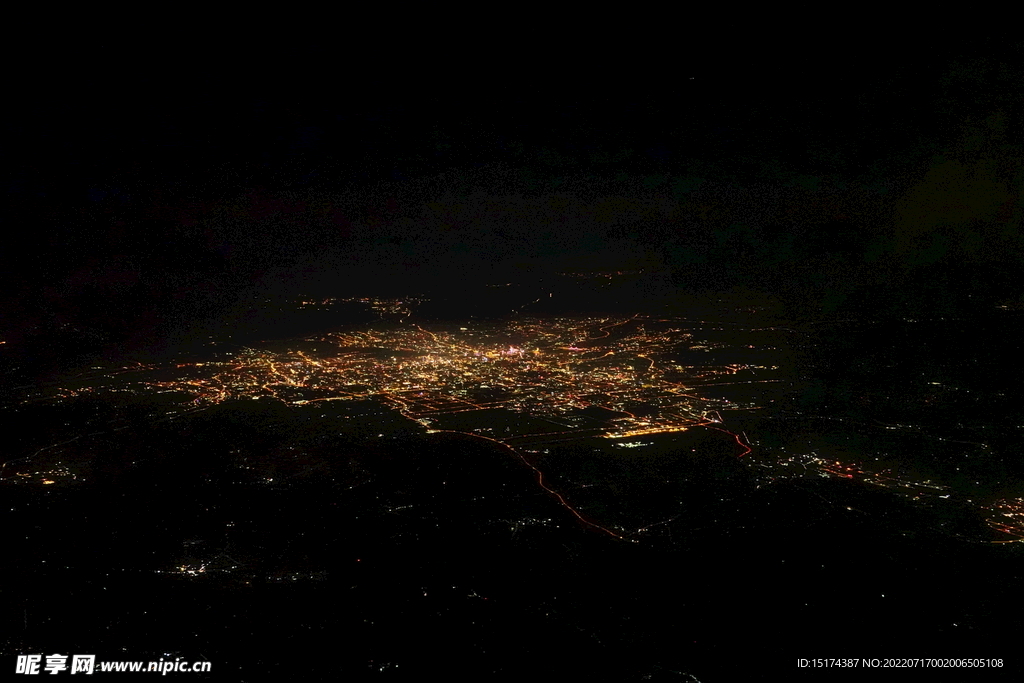 城市高空夜景