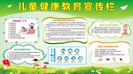 儿童卫生健康教育宣传栏展板