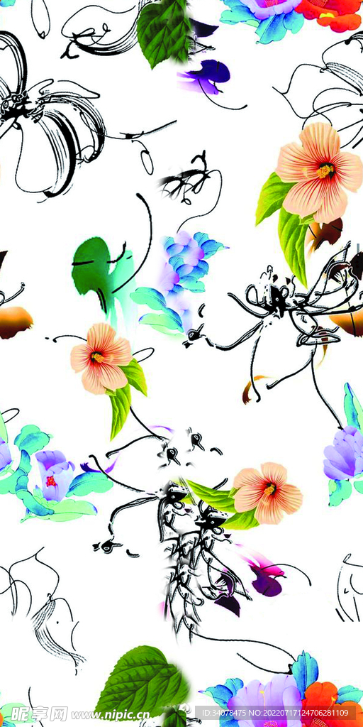 手绘花