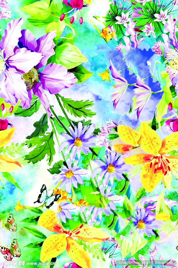 手绘花