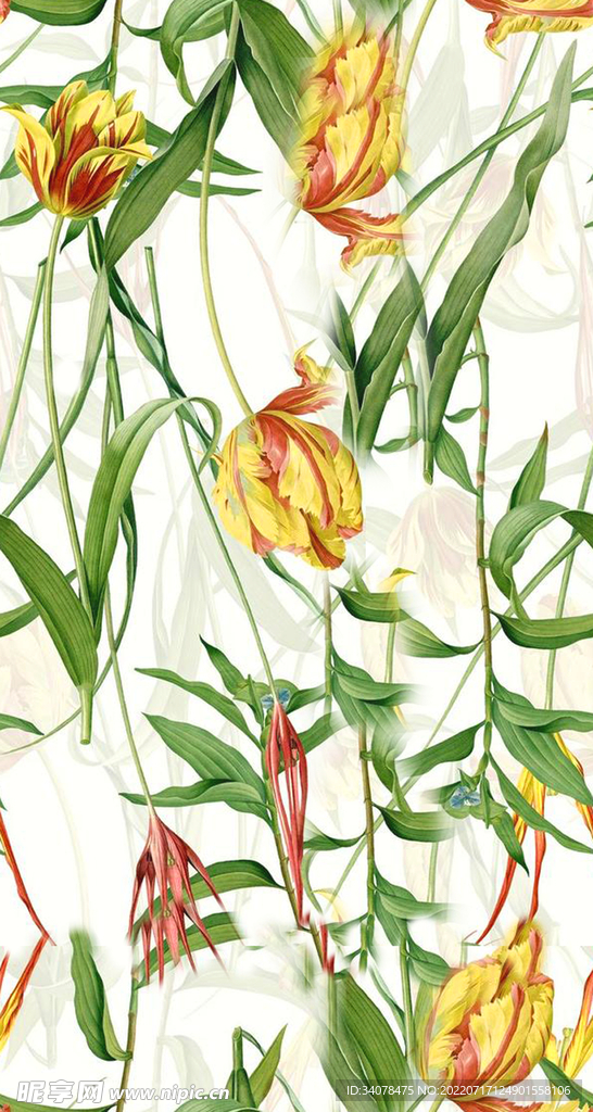 手绘花