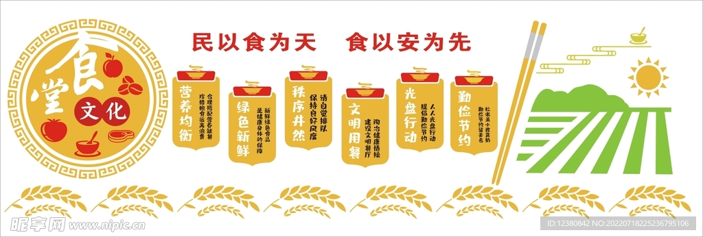 食堂文化墙