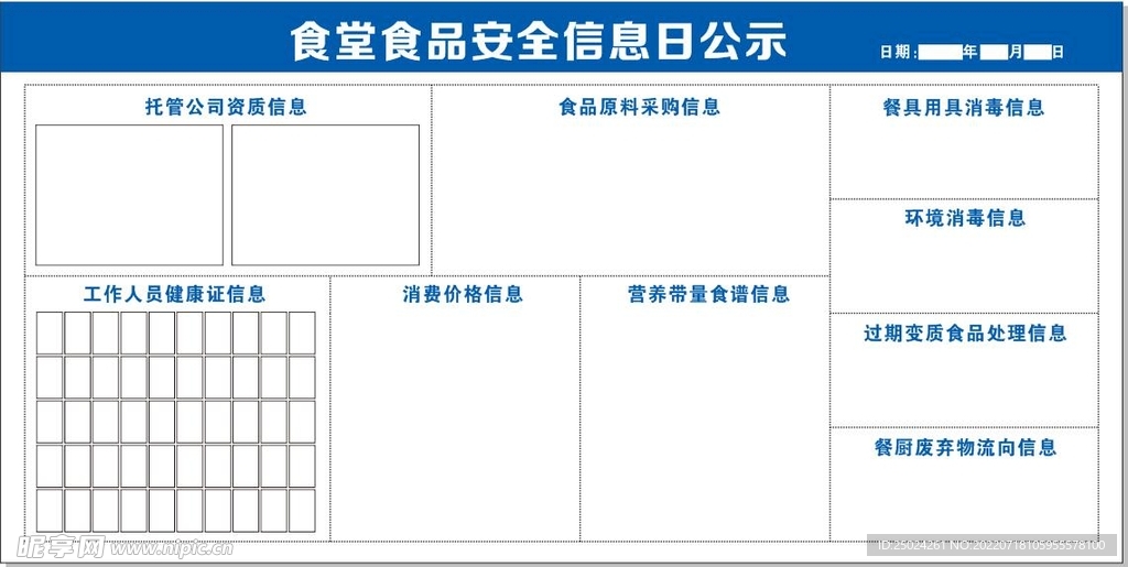 食堂安全信息日公示