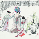 诗意仕女图