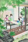 惜春作画