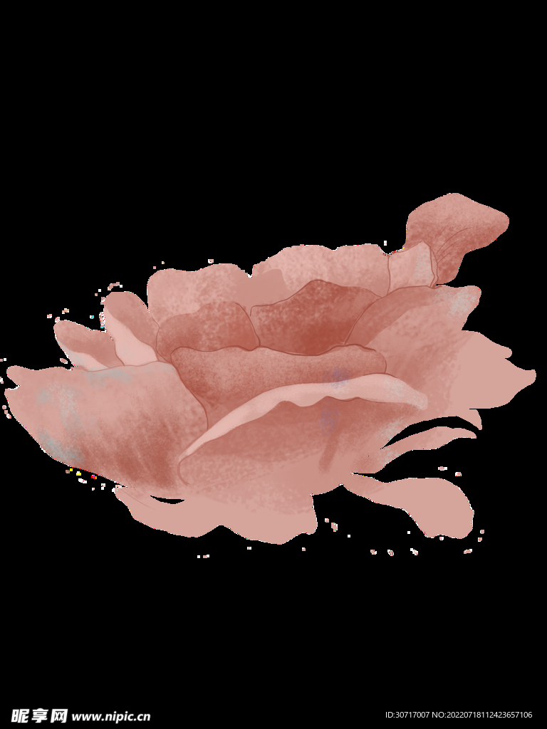 免抠手绘花