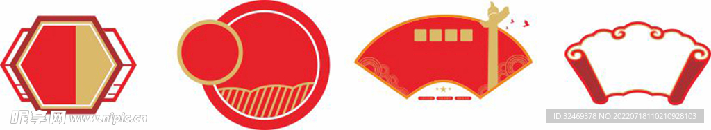 复古边框矢量