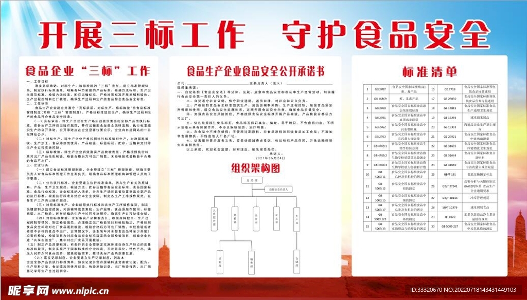 食品三标 对标生产