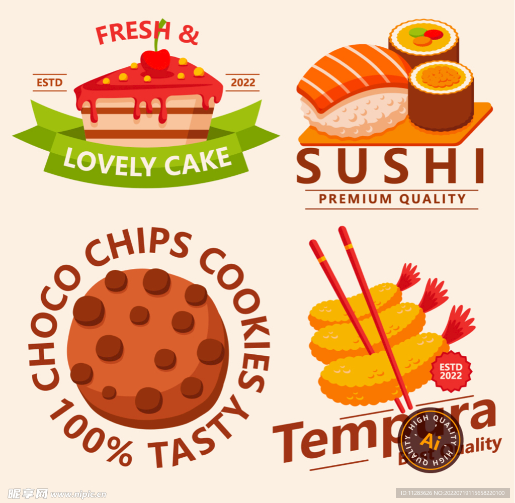 美食插画