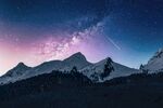 山脉星空