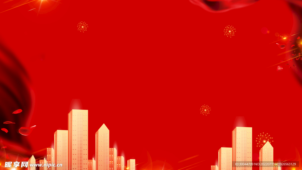 红色背景