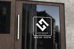 店面门窗玻璃贴纸样机LOGO