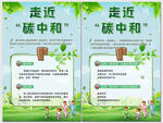 绿色环保走近碳中和节能周海报