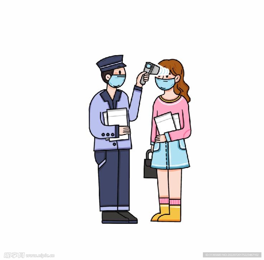 测温人物