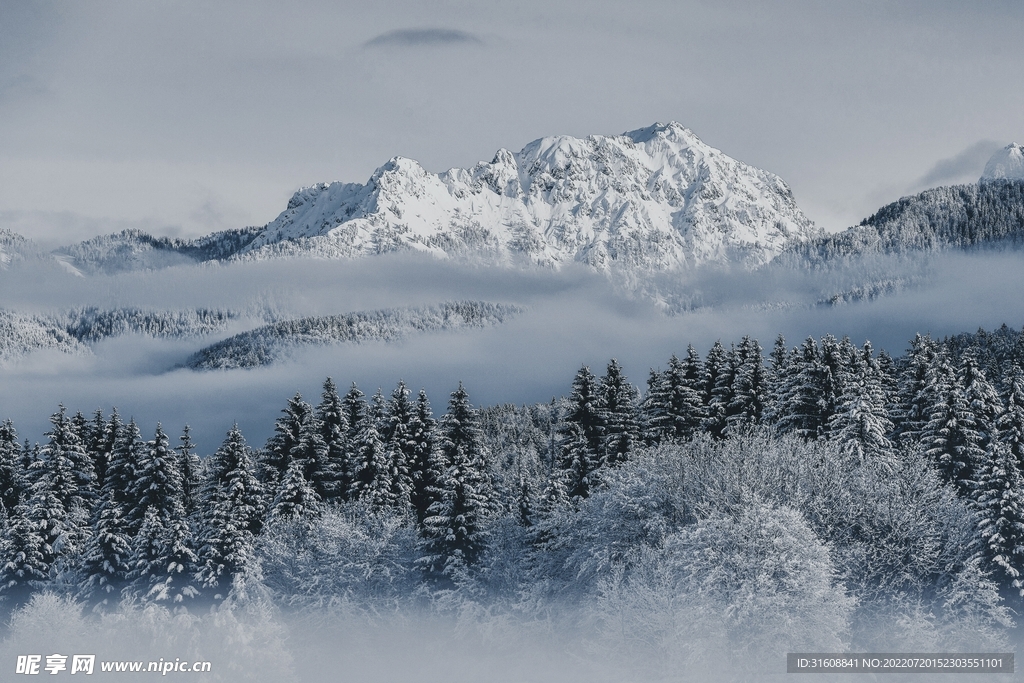 雪山丽景