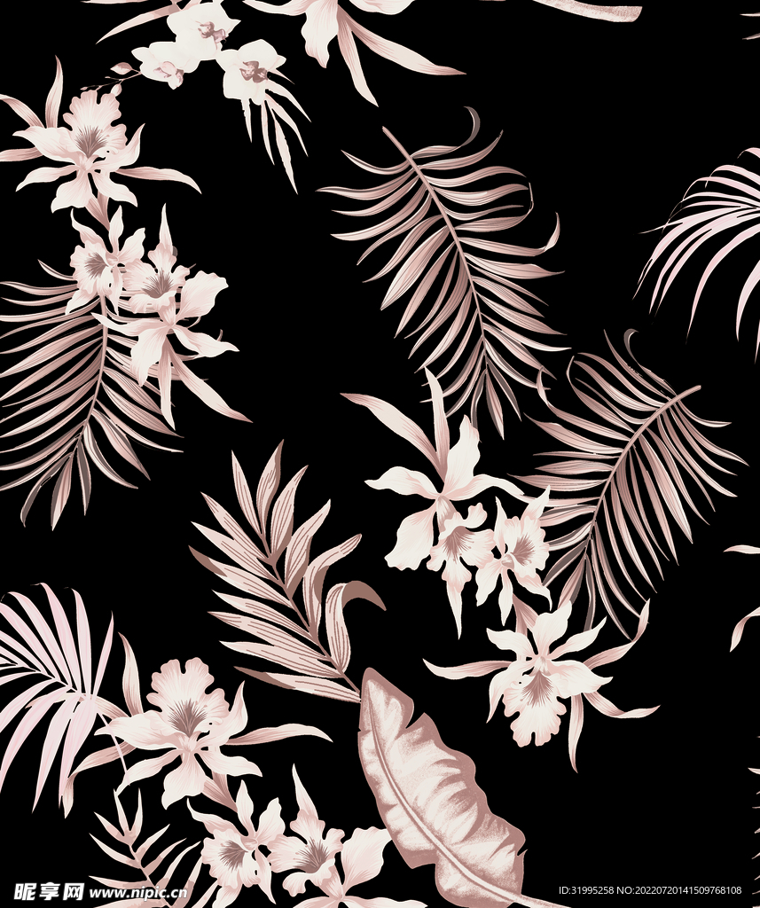 大牌  数码 印花 玫瑰花  