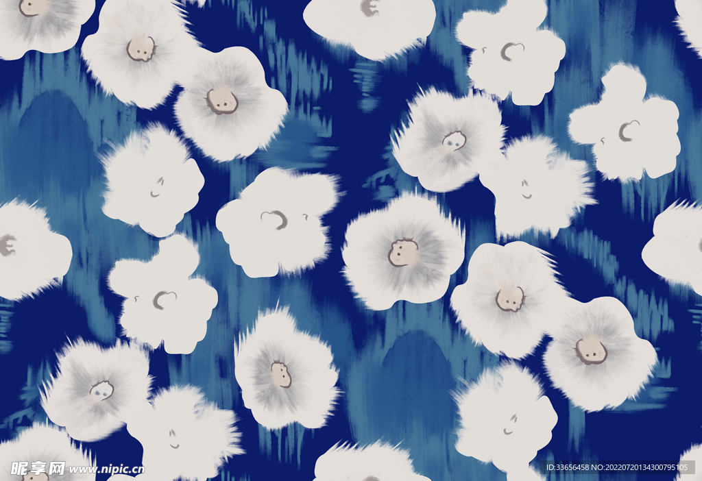 水彩花