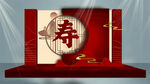 中式寿宴背景