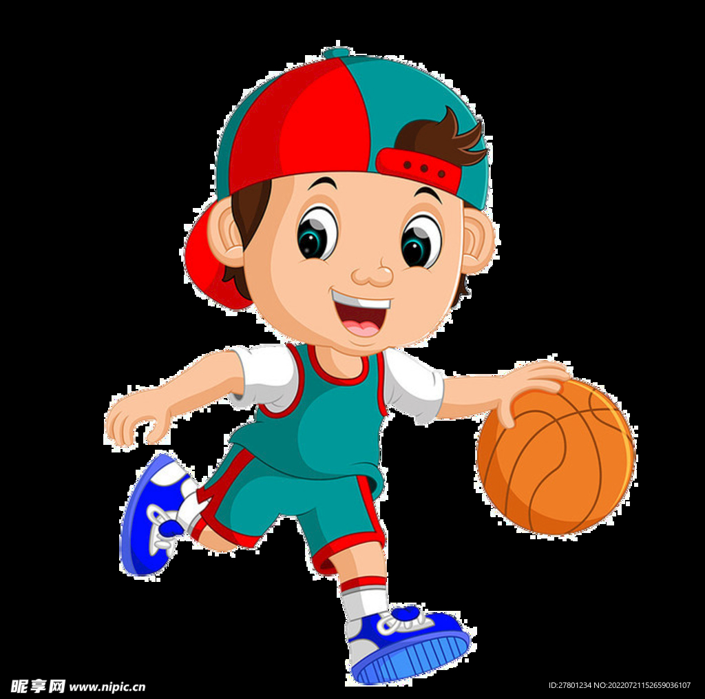 打篮球小男孩